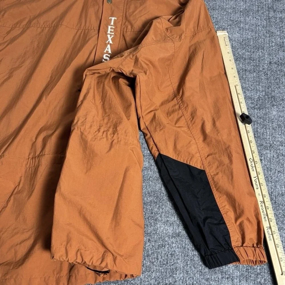 Texas‎ Longhorns Jacket Mens XL Orange NCAA Football Pullover Windbreaker Anorak